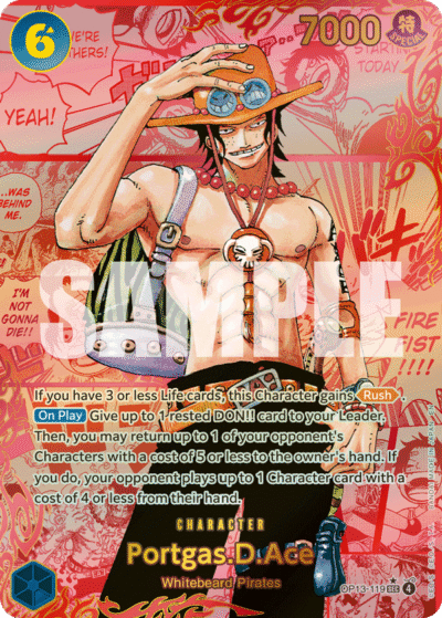 Portgas.D.Ace (119) (Red Super Alternate Art)