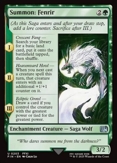 Summon: Fenrir